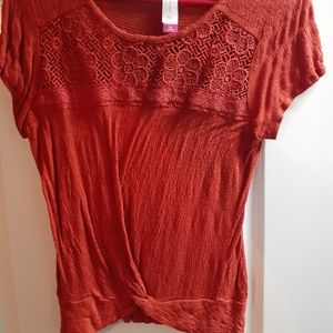 Orange blouse